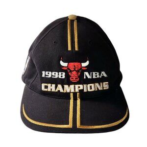 Vintage Chicago Bulls 1998 NBA Champions Cap Hat Strapback Sports Specialties